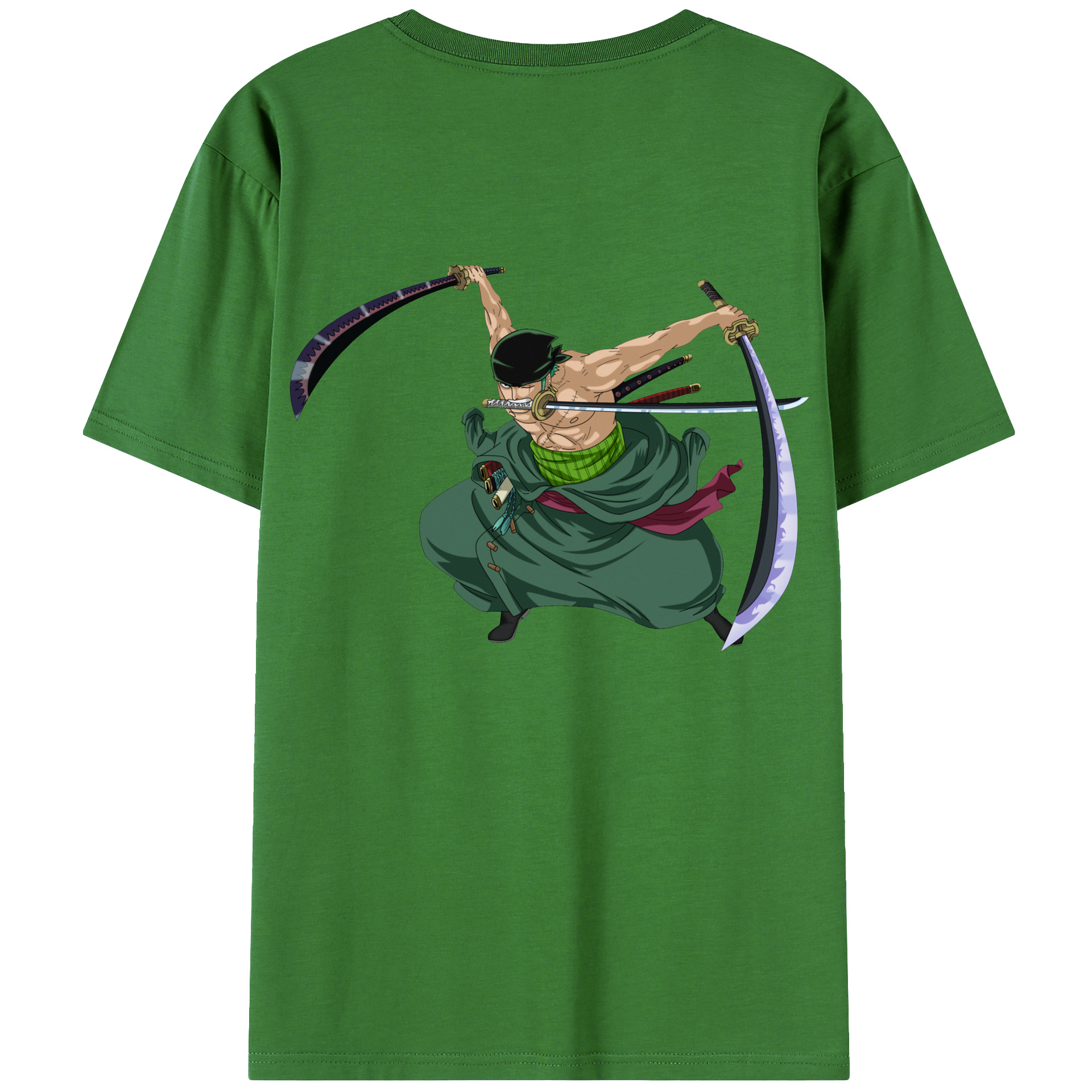 ワンピース ロロノア・ゾロ ONE PIECE Roronoa Zoro レディース半袖Tシャツ(バックプリント)